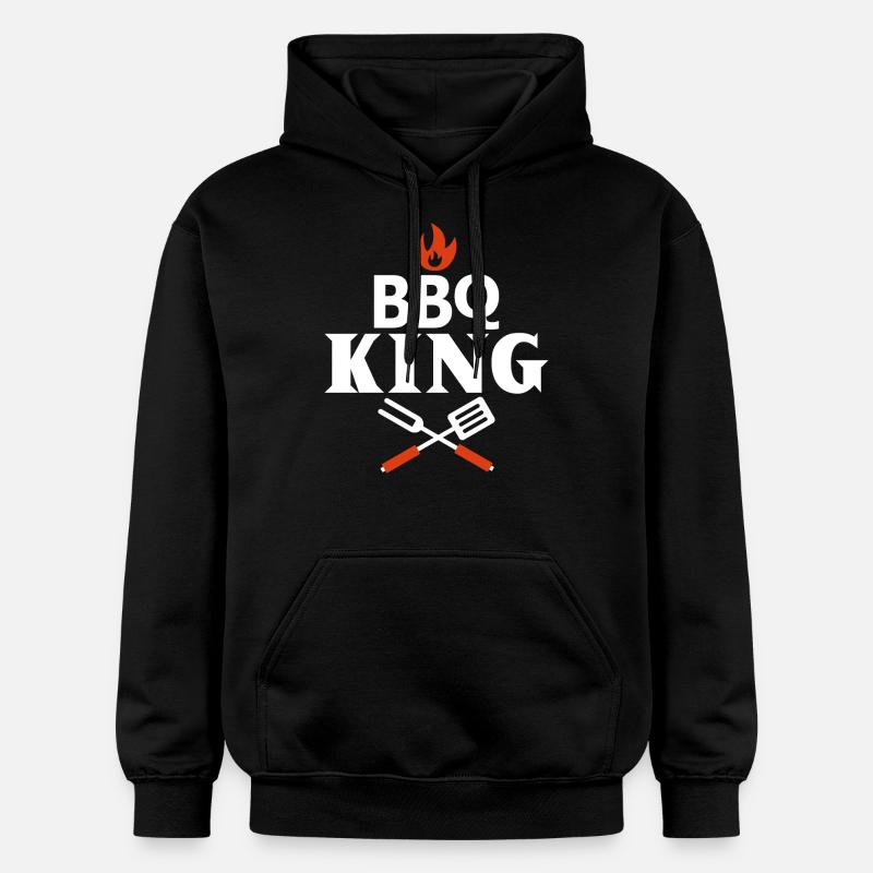 BBQ KING - Sweat à capuche Softstyle® Gildan Unisexe - noir