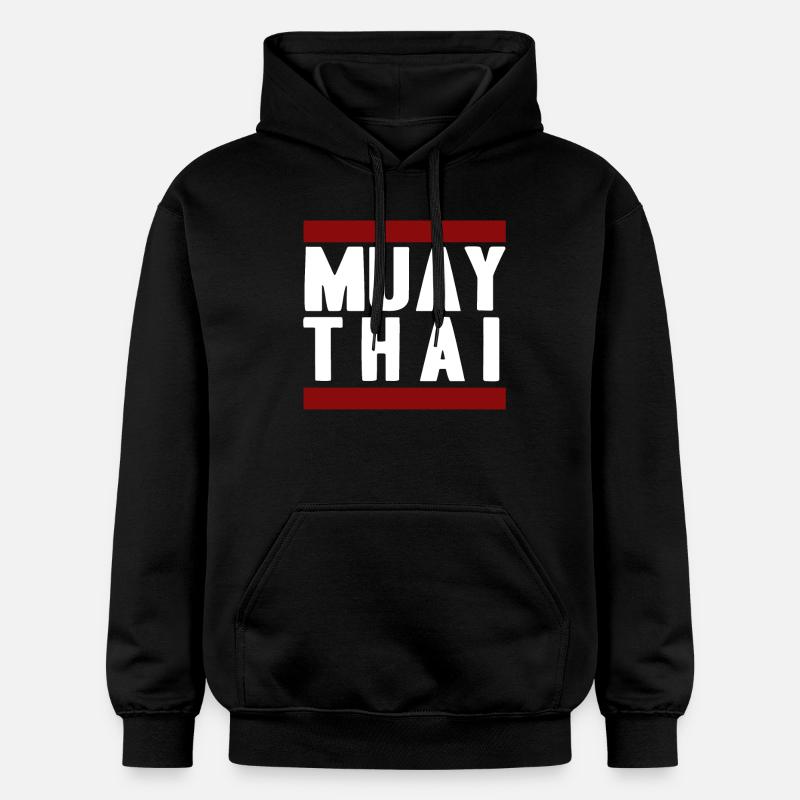 Muay Thai - Sweat à capuche Softstyle® Gildan Unisexe - noir