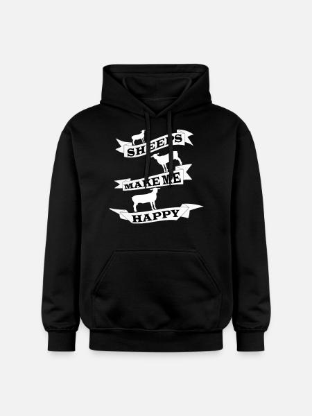 Schaf - Gildan Unisex Softstyle® Midweight Hoodie - Schwarz