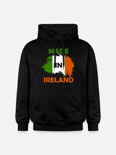 made in Ireland - Gildan Unisex Softstyle® Midweight Hoodie - black
