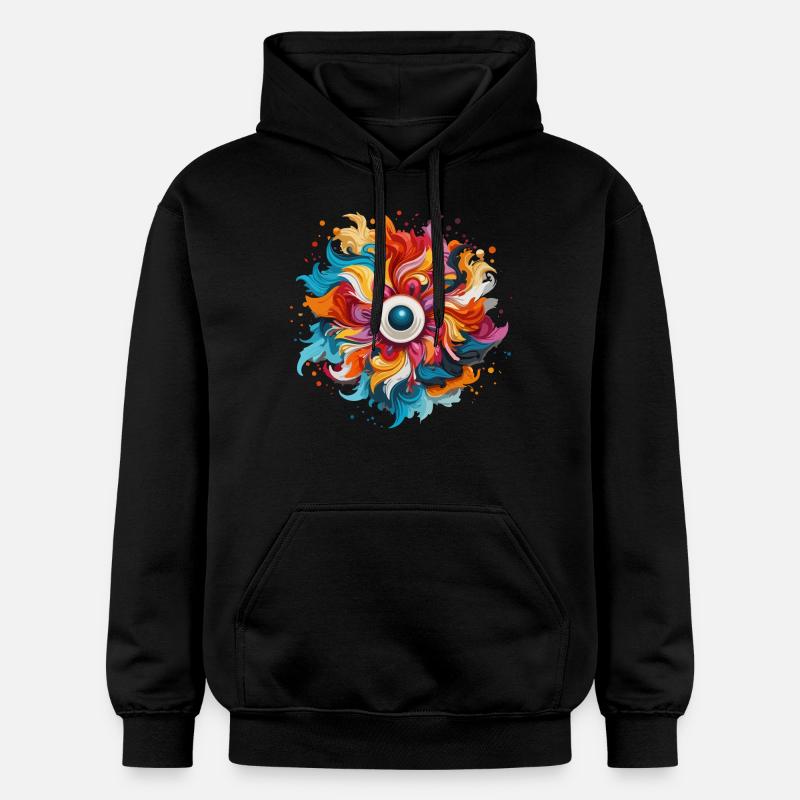 Couleur Œil - Sweat à capuche Softstyle® Gildan Unisexe - noir