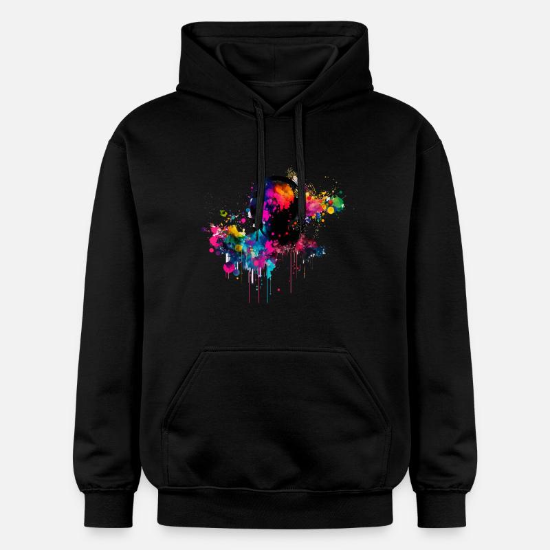 Éclaboussure sonore - Sweat à capuche Softstyle® Gildan Unisexe - noir