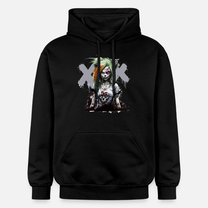 Zombie Punk - Sweat à capuche Softstyle® Gildan Unisexe - noir