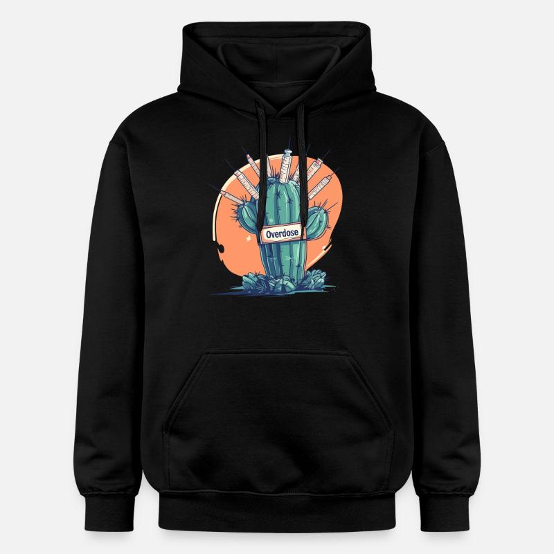 Dose Cactus - Sweat à capuche Softstyle® Gildan Unisexe - noir