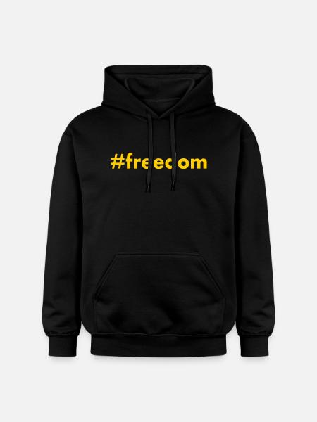 FREEDOM - Gildan Unisex Softstyle® Midweight Hoodie - black