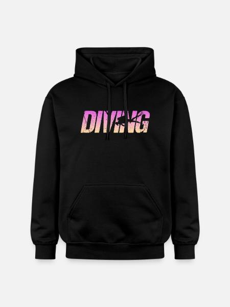 Tauchen Diving - Gildan Unisex Softstyle® Midweight Hoodie - Schwarz