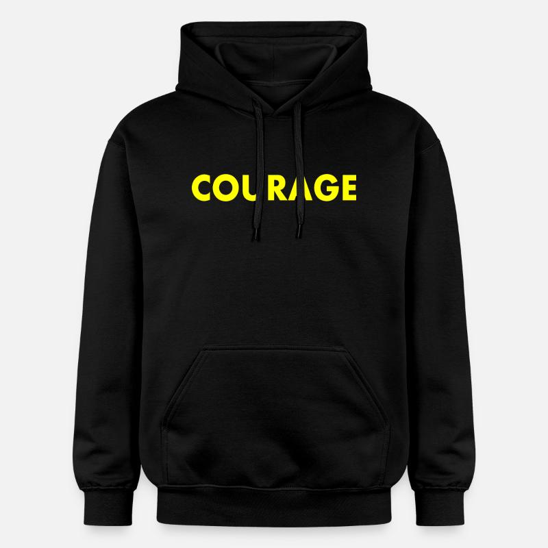 Courage - Sweat à capuche Softstyle® Gildan Unisexe - noir