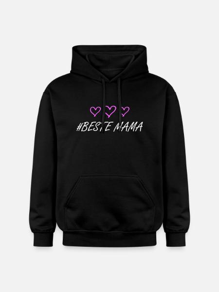 Best Mom Heart Love - Gildan Unisex Softstyle® Midweight Hoodie - black