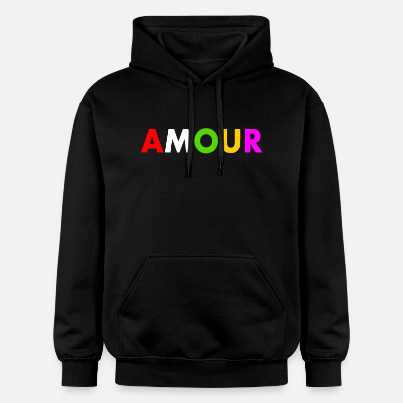 Amour - Sweat à capuche Softstyle® Gildan Unisexe - noir