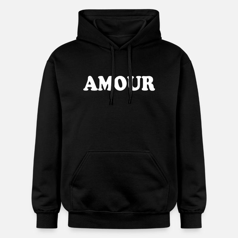 Amour - Sweat à capuche Softstyle® Gildan Unisexe - noir