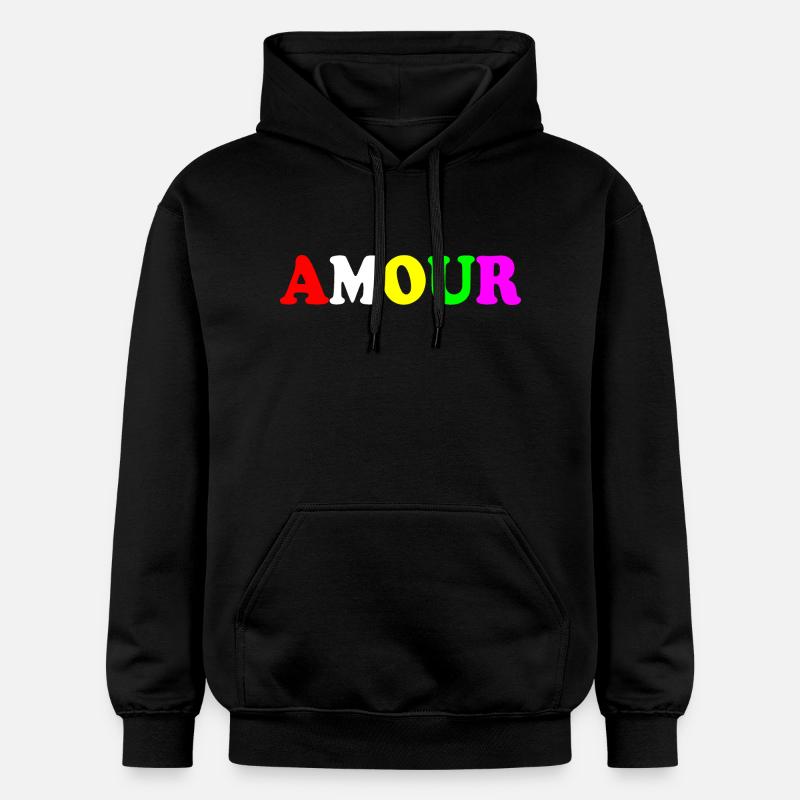 Amour - Sweat à capuche Softstyle® Gildan Unisexe - noir