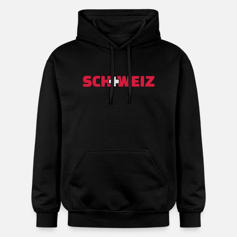 Schweiz - Sweat à capuche Softstyle® Gildan Unisexe - noir