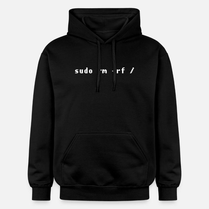 Conception drôle d'admin de Linux - Sweat à capuche Softstyle® Gildan Unisexe - noir
