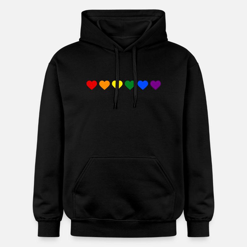 coeur arc - Sweat à capuche Softstyle® Gildan Unisexe - noir