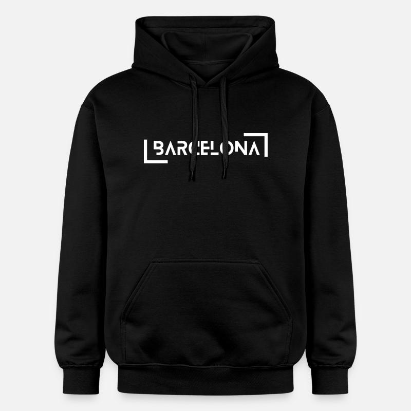 Barcelone - Sweat à capuche Softstyle® Gildan Unisexe - noir