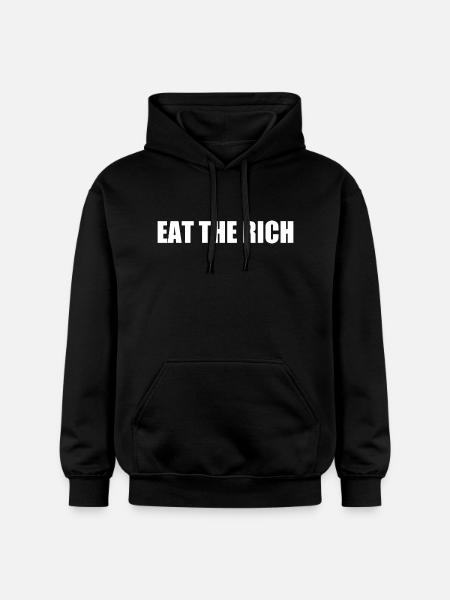 Eat the rich - Gildan Unisex Softstyle® Midweight Hoodie - black