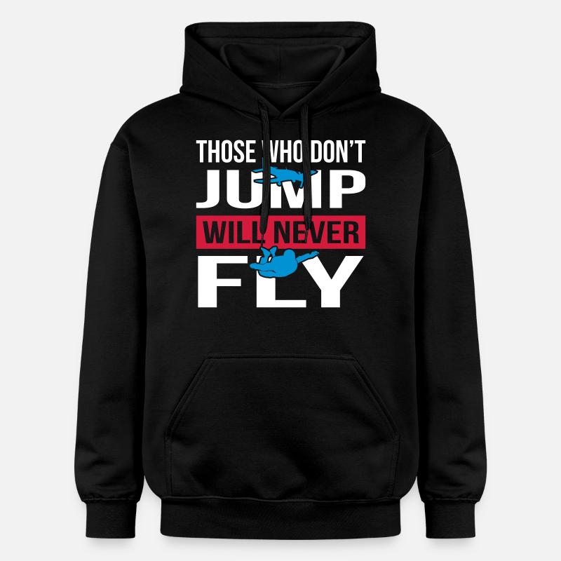 Volera jamais Skydive - Sweat à capuche Softstyle® Gildan Unisexe - noir