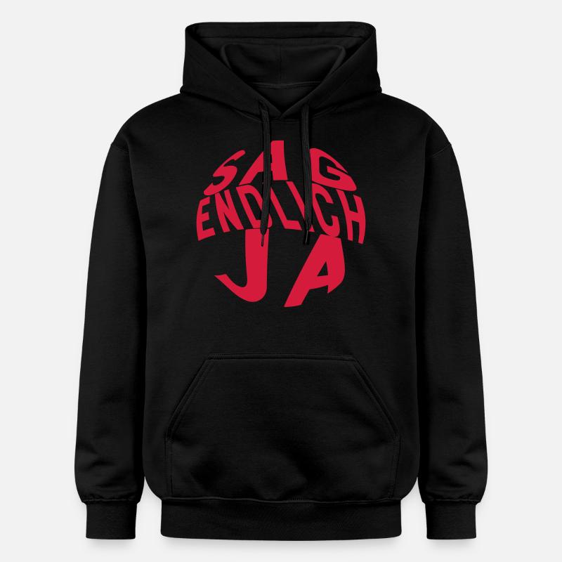 proposition de mariage - Sweat à capuche Softstyle® Gildan Unisexe - noir