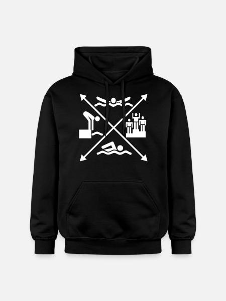 nager - Sweat à capuche Softstyle® Gildan Unisexe - noir