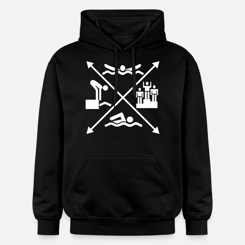 nager - Sweat à capuche Softstyle® Gildan Unisexe - noir