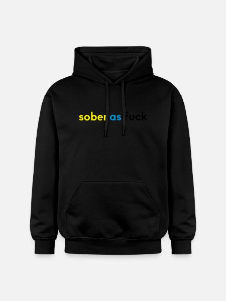 sober 2 - Gildan Unisex Softstyle® Midweight Hoodie - Schwarz