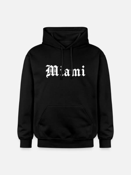 Miami - Gildan Unisex Softstyle® Midweight Hoodie - black