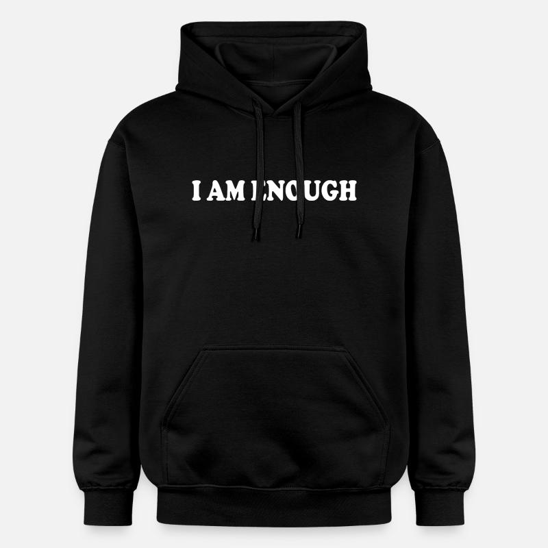 I am enough - Sweat à capuche Softstyle® Gildan Unisexe - noir