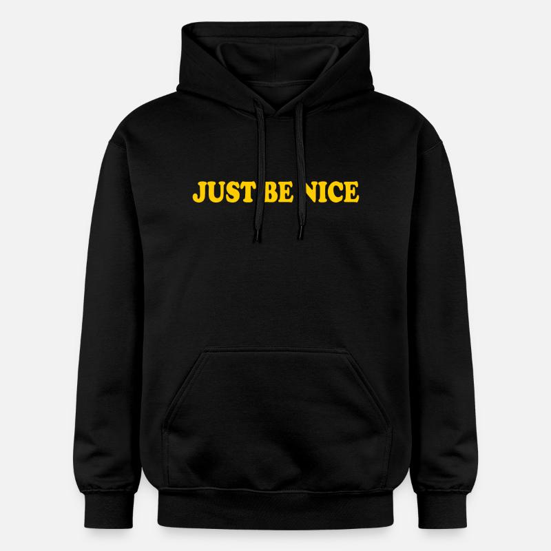 Just be nice - Sweat à capuche Softstyle® Gildan Unisexe - noir
