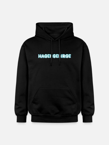 Trekking Hagen Mountains - Gildan Unisex Softstyle® Midweight Hoodie - black