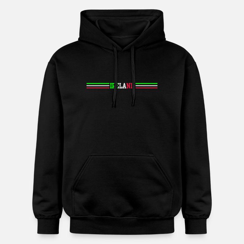 ireland_stripes - Sweat à capuche Softstyle® Gildan Unisexe - noir