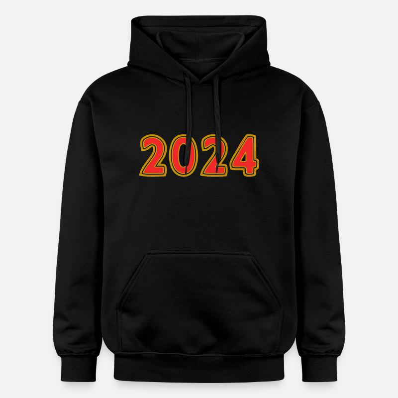 2024. ANNEE - Sweat à capuche Softstyle® Gildan Unisexe - noir