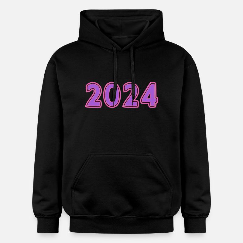 2024. ANNEE - Sweat à capuche Softstyle® Gildan Unisexe - noir