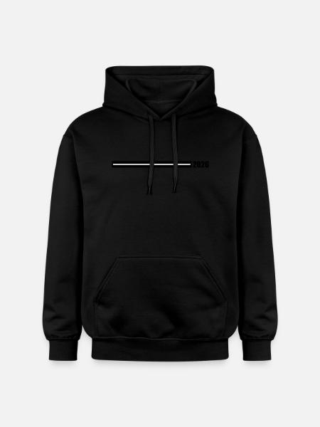 2026 Jahr - Gildan Unisex Softstyle® Midweight Hoodie - Schwarz