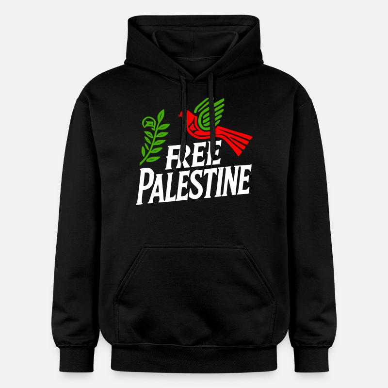 Free palestine - Sweat à capuche Softstyle® Gildan Unisexe - noir