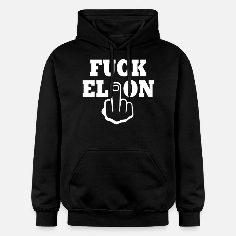 Fuck elon - Sweat à capuche Softstyle® Gildan Unisexe - noir