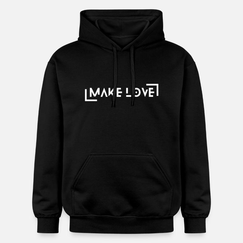 Faire l’amour - Sweat à capuche Softstyle® Gildan Unisexe - noir