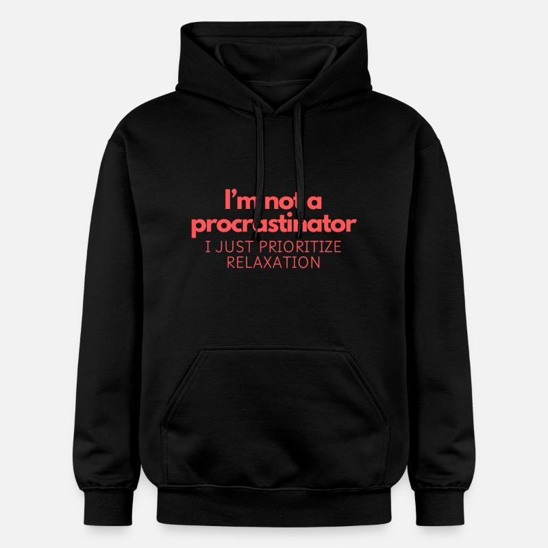 I’m not a procrastinator - Gildan Unisex Softstyle® Midweight Hoodie - black