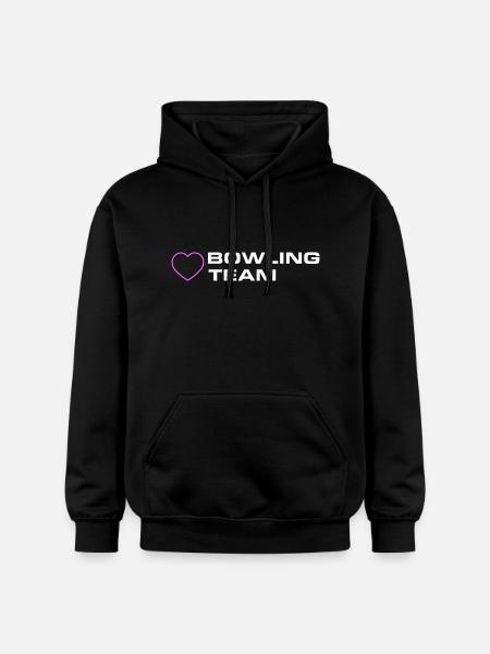 Bowling Team Herz - Gildan Unisex Softstyle® Midweight Hoodie - Schwarz