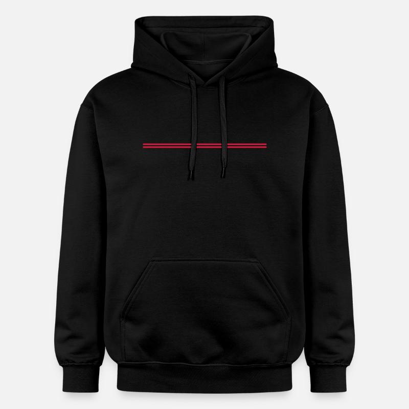 2 gleiche Striche - Sweat à capuche Softstyle® Gildan Unisexe - noir