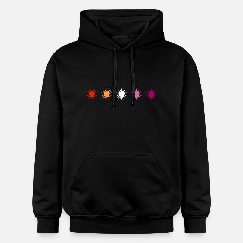 Fierté lesbienne subtile - Sweat à capuche Softstyle® Gildan Unisexe - noir