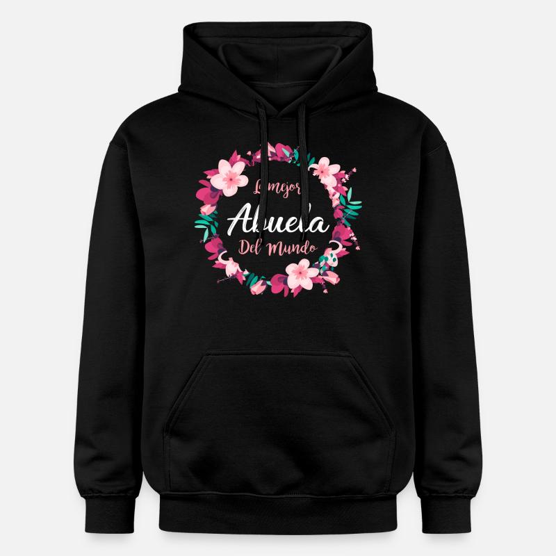 La meilleure grand-mère du monde - Sweat à capuche Softstyle® Gildan Unisexe - noir