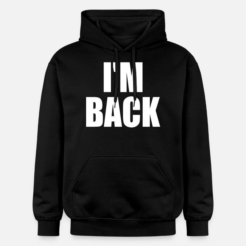 I'm back - Sweat à capuche Softstyle® Gildan Unisexe - noir