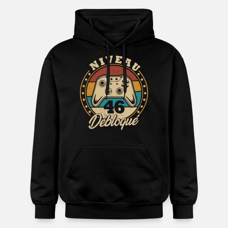 Niveau 46 débloque - Sweat à capuche Softstyle® Gildan Unisexe - noir