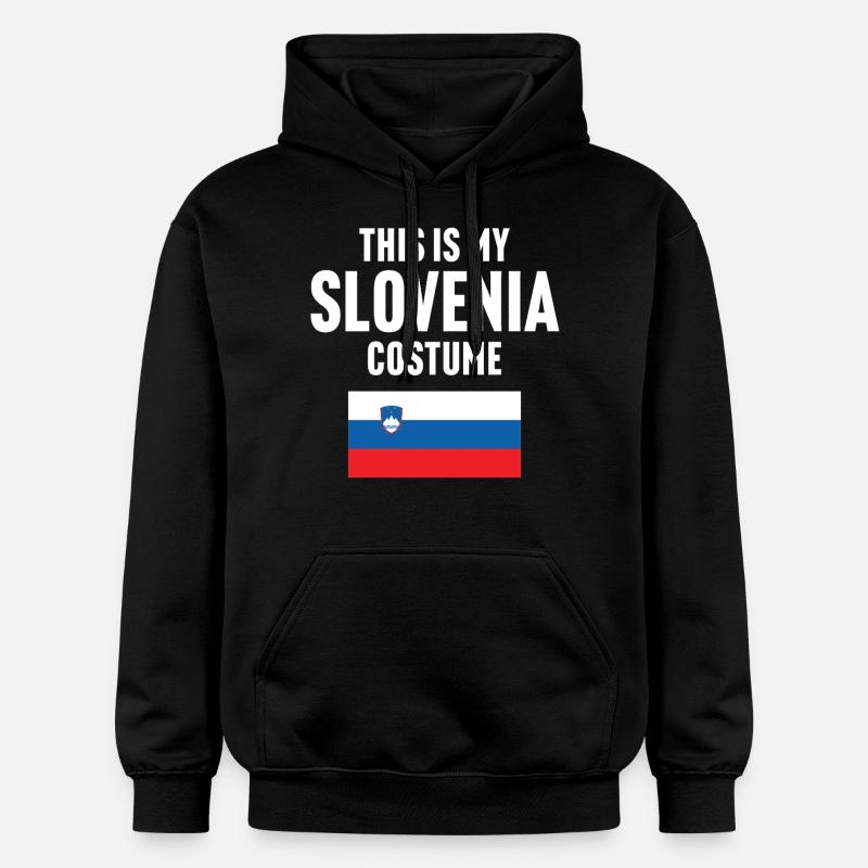 C’est mon costume de Slovénie - Sweat à capuche Softstyle® Gildan Unisexe - noir