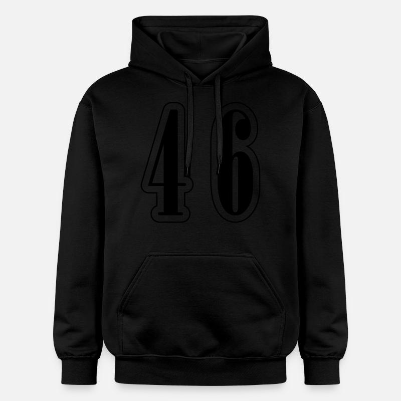 46 Symbole numérique - Sweat à capuche Softstyle® Gildan Unisexe - noir