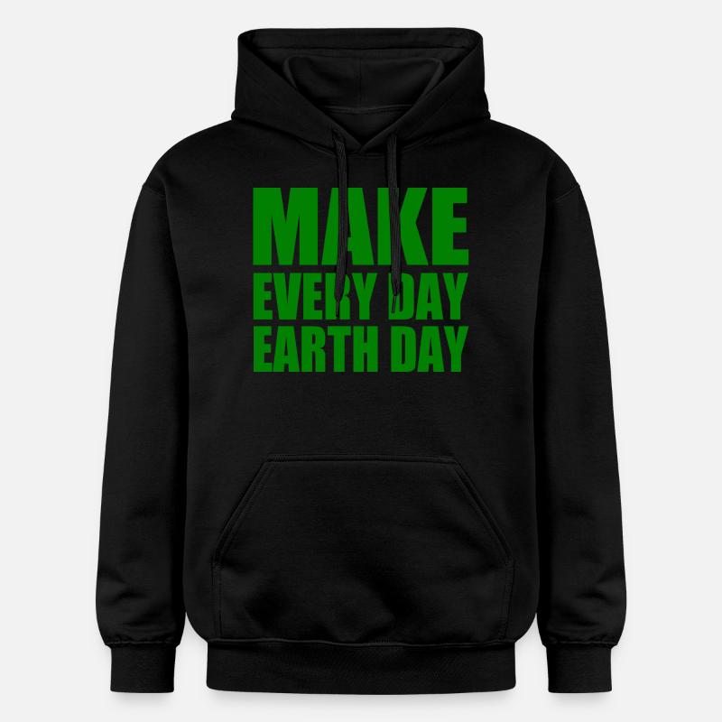 Make every day earth day - Sweat à capuche Softstyle® Gildan Unisexe - noir