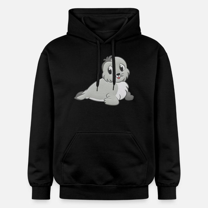 jouet en peluche Robbe - Sweat à capuche Softstyle® Gildan Unisexe - noir