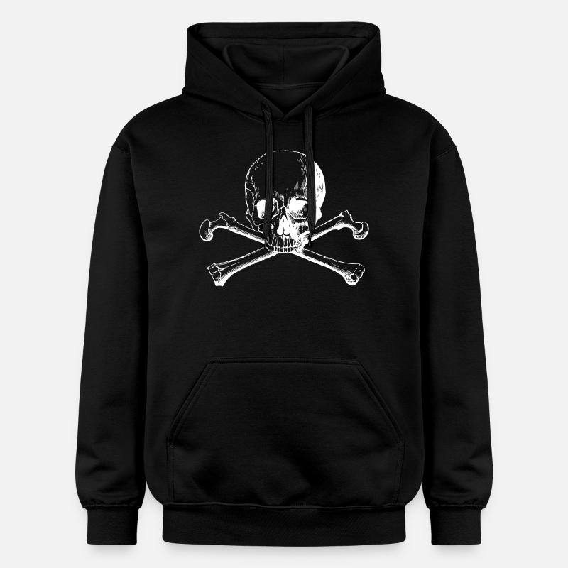 Cross Skull and Bones - Sweat à capuche Softstyle® Gildan Unisexe - noir