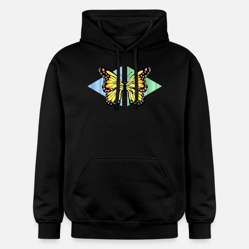papillon - Sweat à capuche Softstyle® Gildan Unisexe - noir
