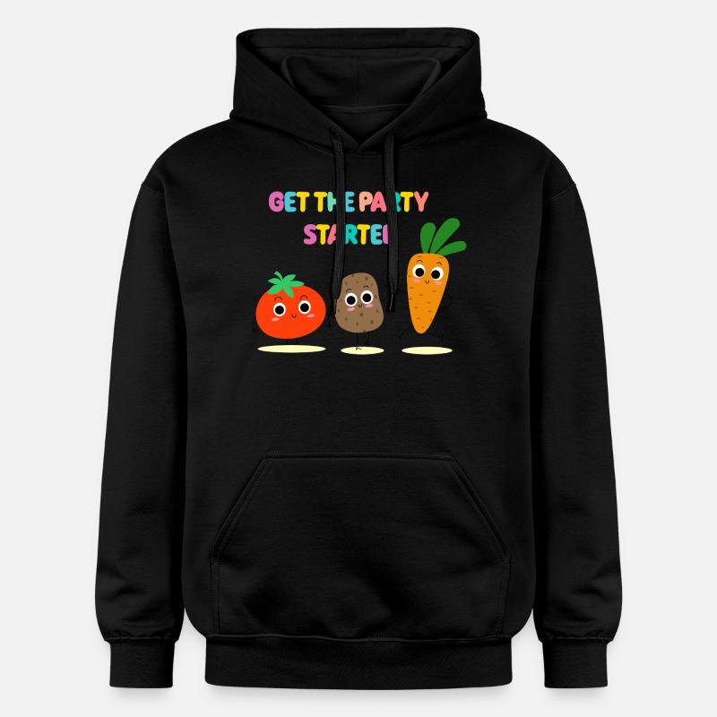 Veggie Party - Gemüseparty - Geschenkidee - Gildan Unisex Softstyle® Midweight Hoodie - Schwarz